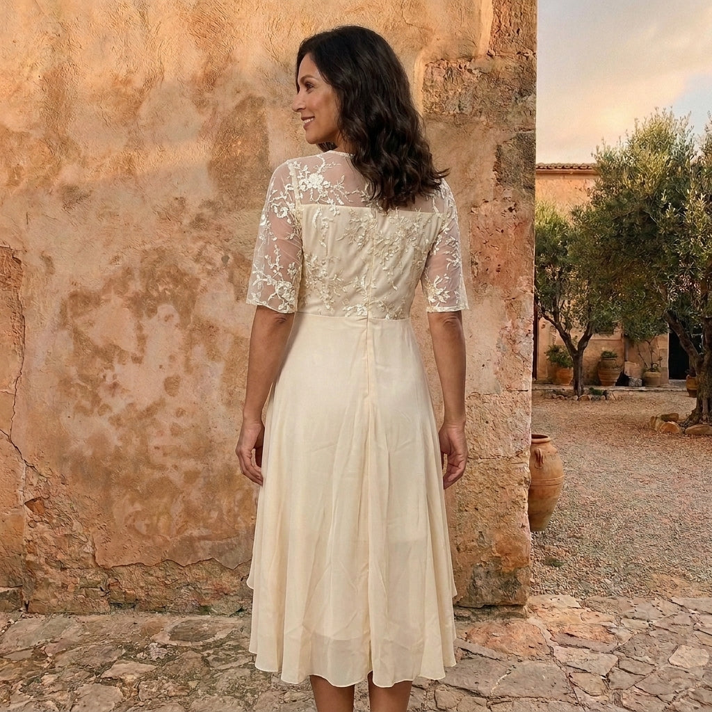 Pilar | Robe en mousseline élégante