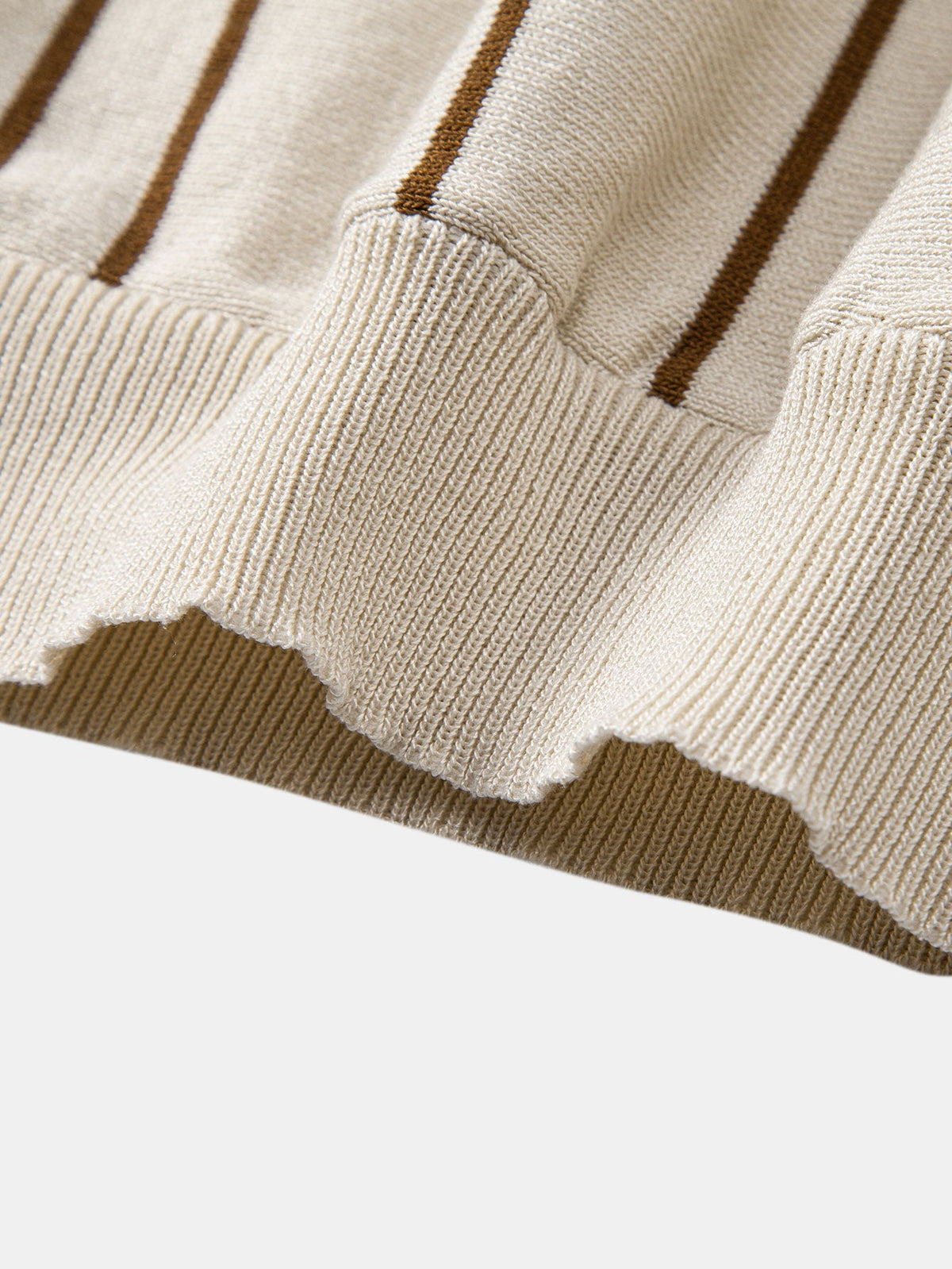 Andrés | Ensemble polo en maille rayée et pantalon fuselé