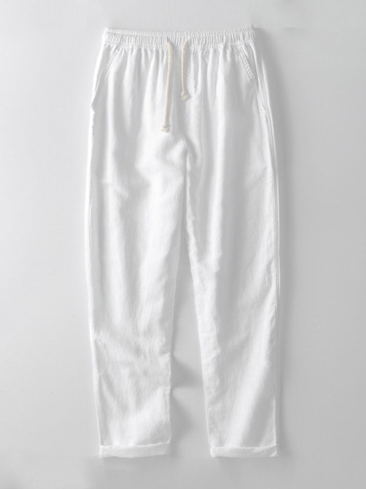 Adrián | Conjunto Polo de Rayas Relax y Pantalón de Lino