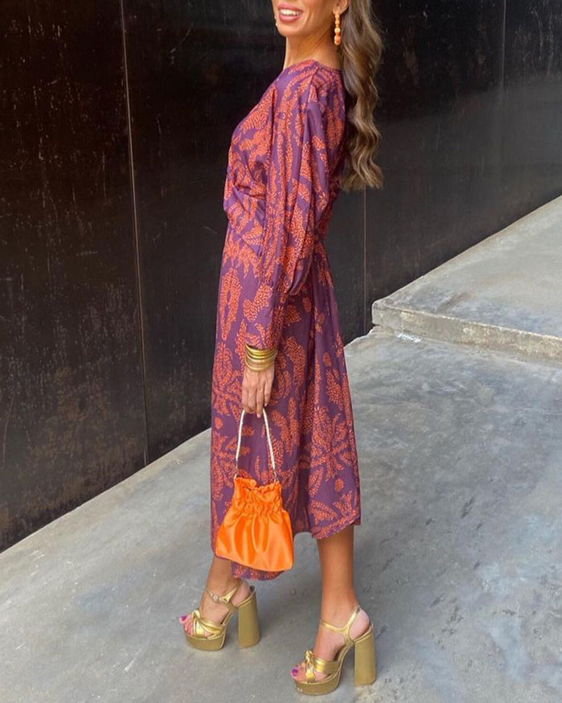 Andrea | Vestido Midi Estampado