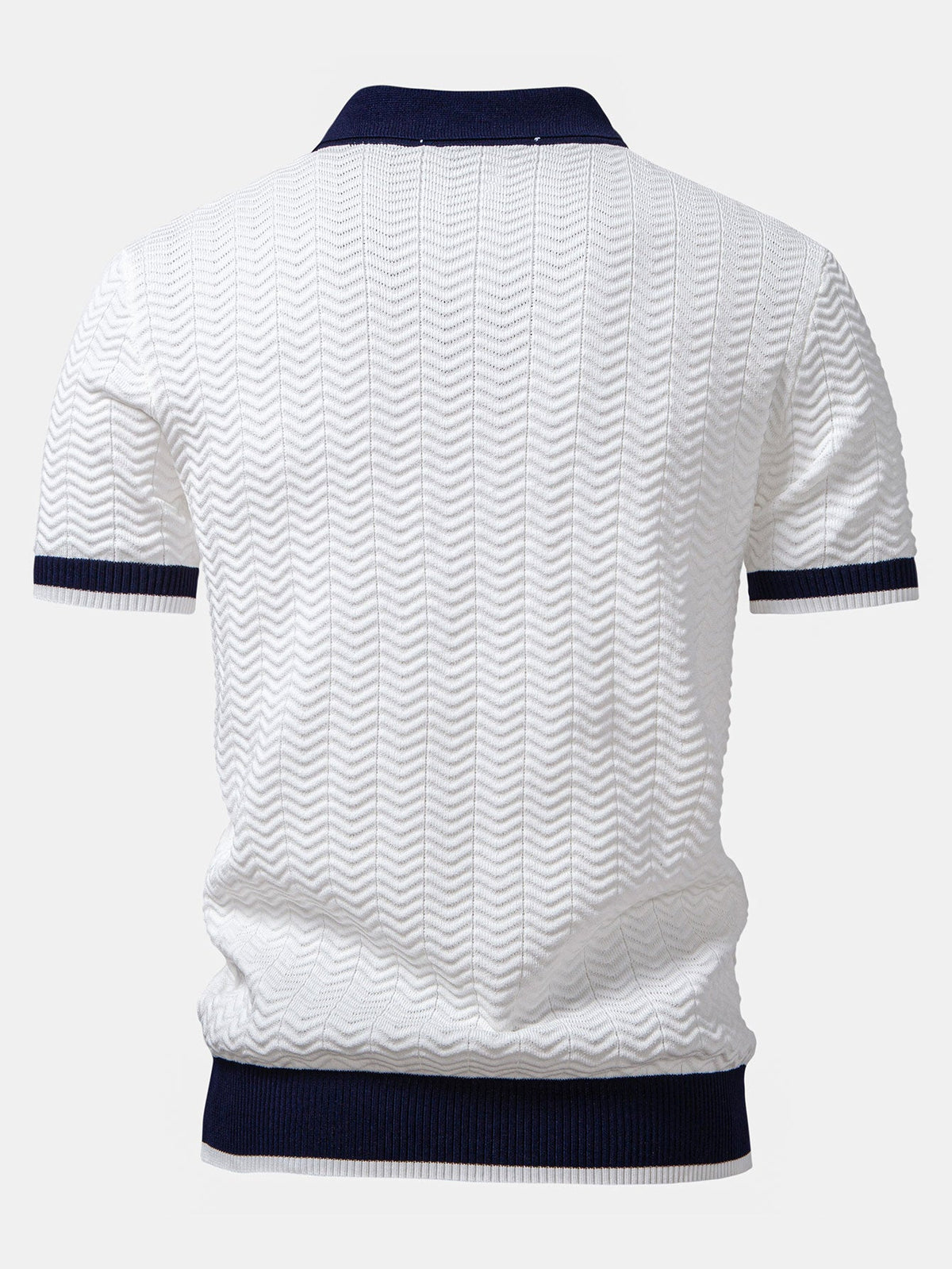 Pablo | Ensemble polo texturé et pantalon droit