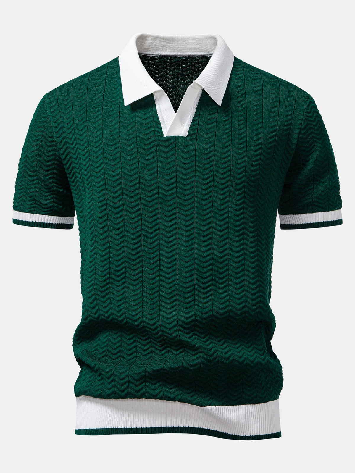 Pablo | Ensemble polo texturé et pantalon droit