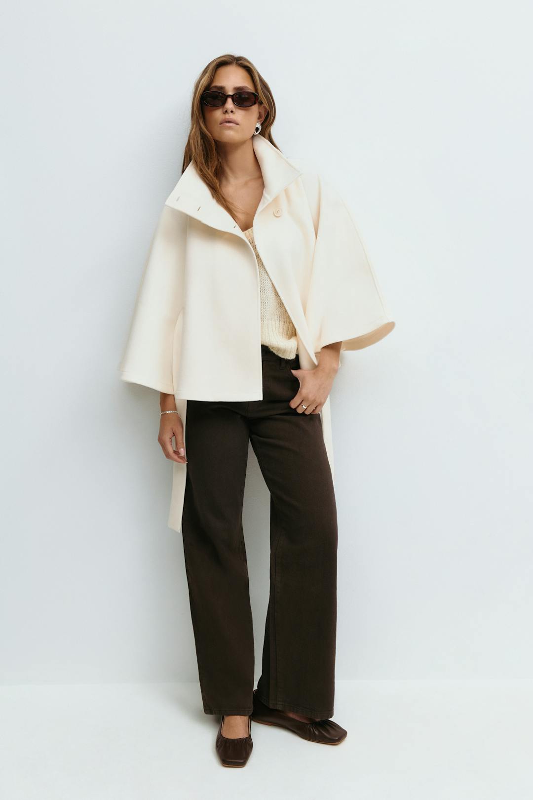 Candela | Manteau Cape avec Ceinture