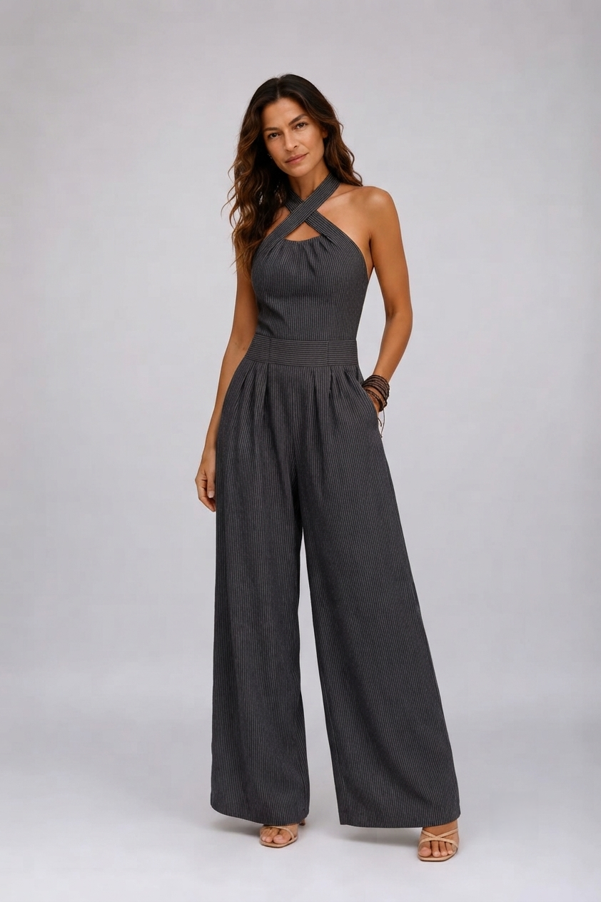 Bianca | Stylish mono with crossover neckline