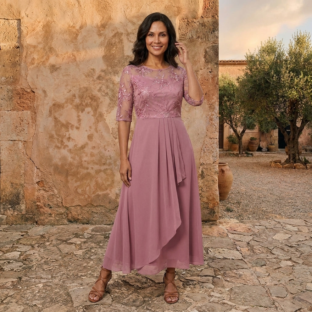Pilar | Robe en mousseline élégante