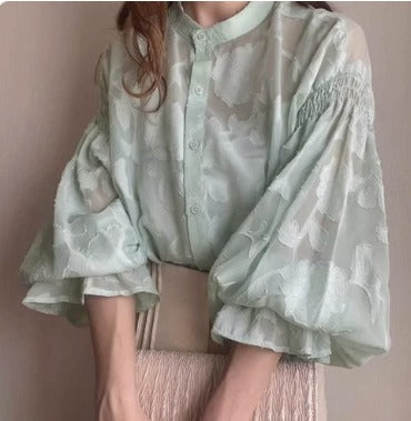 Talía | Blouse à Manches Longues à Imprimé Floral