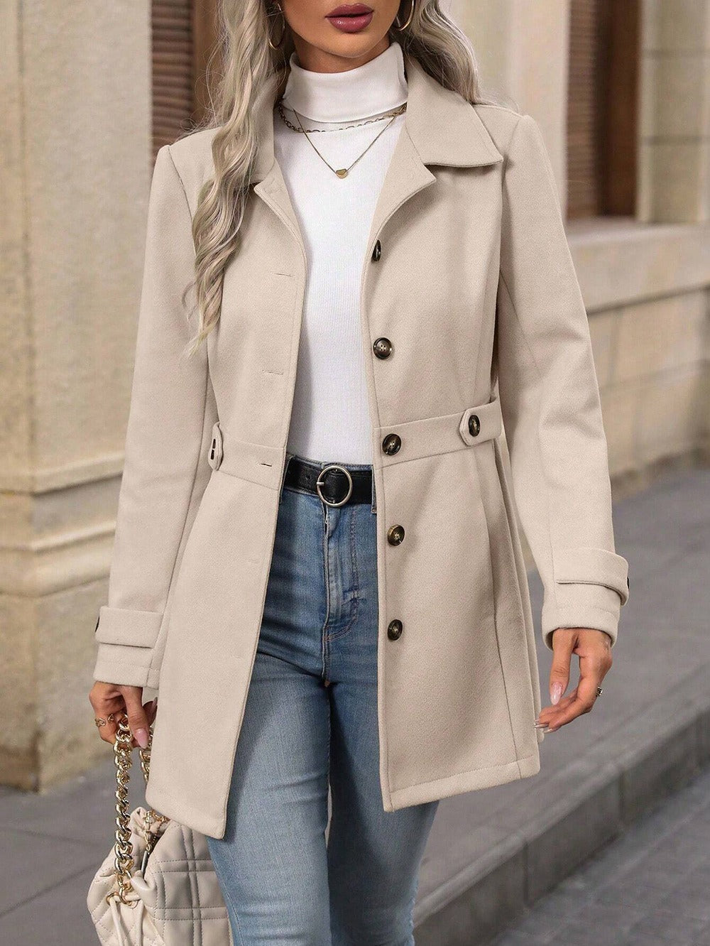 Blanca | Gabardina Classica Elegante