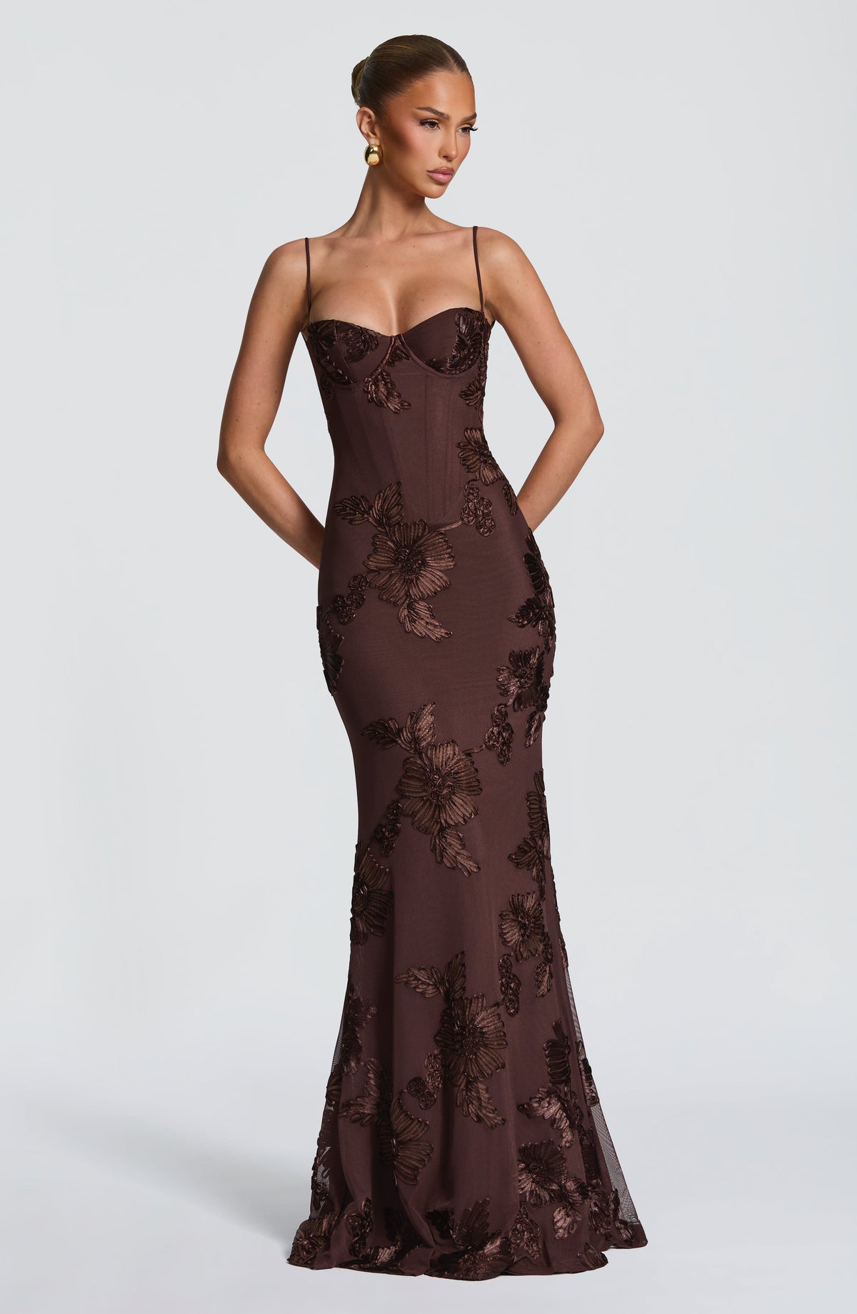 Vestido Nancy Marrón