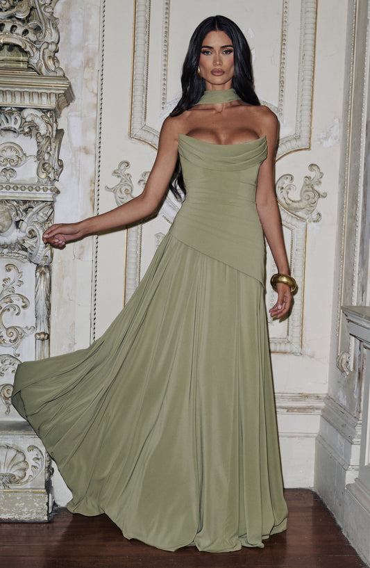 Vestido Patricia Oliva - Verde oliva